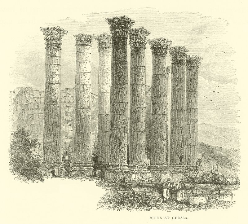 Ruins at Gerasa by English School