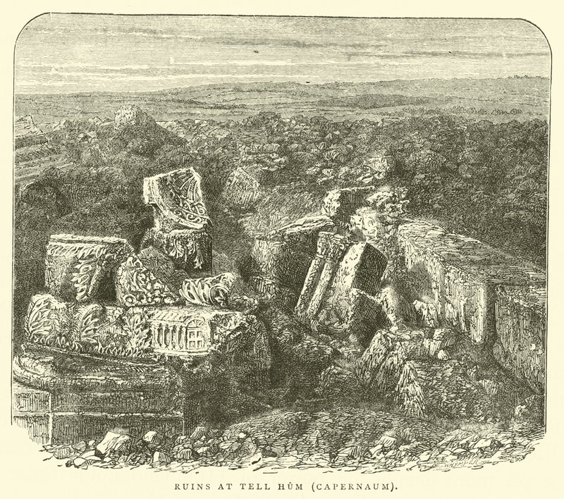 Ruins at Tell Hum, Capernaum by English School