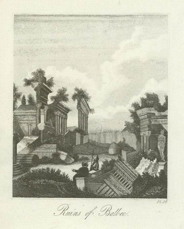 Ruins of Balbec by English School