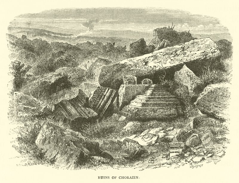 Ruins of Chorazin by English School