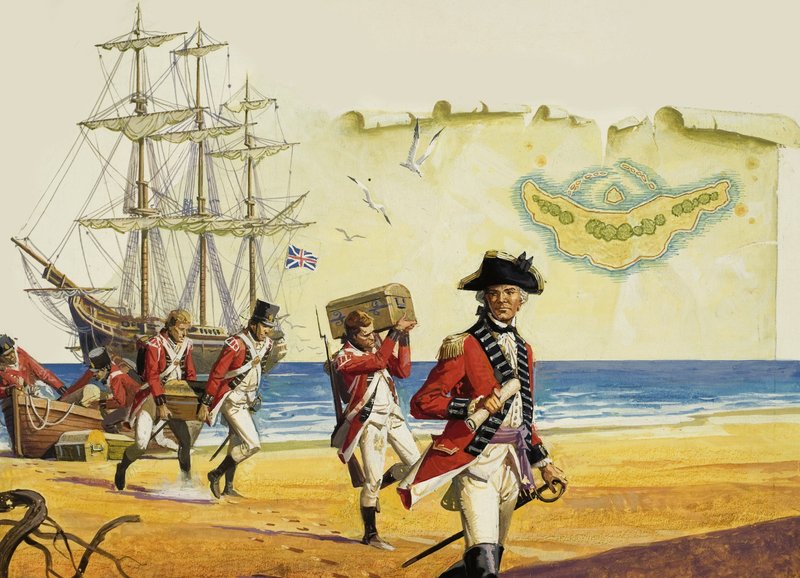 Sailors with Treasure by English School
