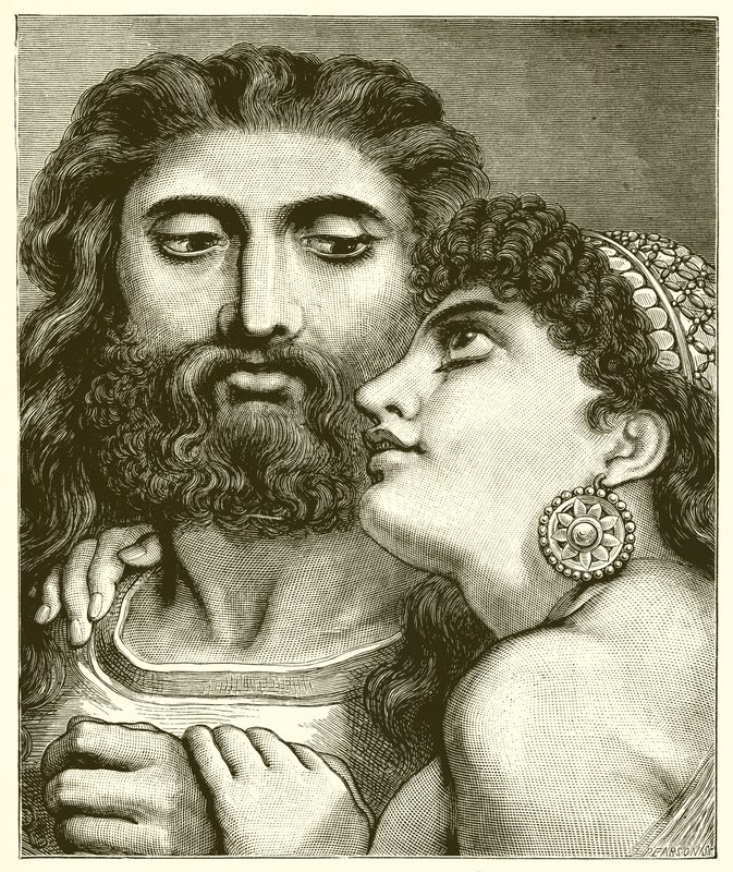 Samson and Delilah by English School