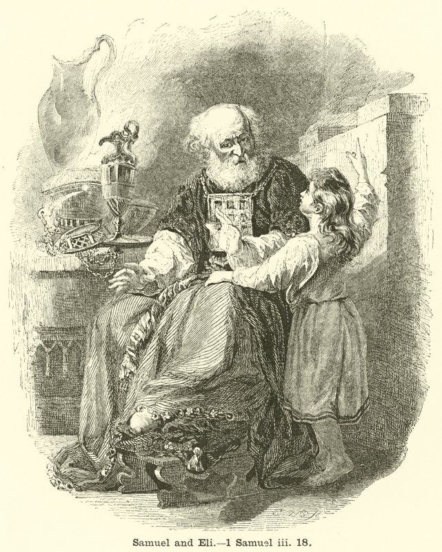 Samuel and Eli, 1 Samuel 3:18 by English School