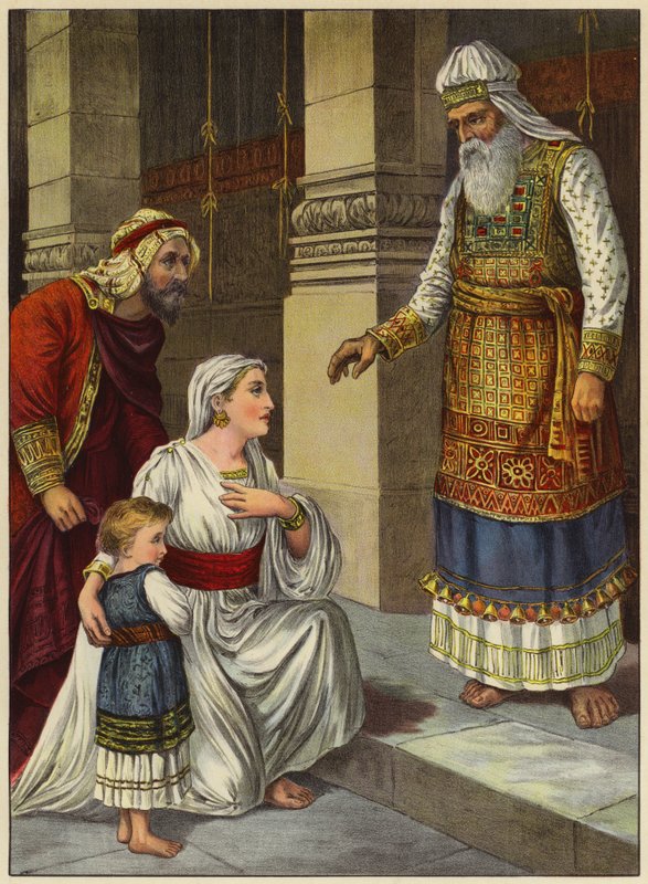 Samuel Brought to Eli by English School