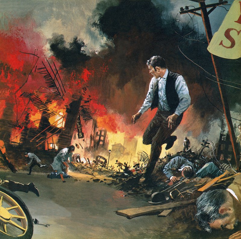San Francisco earthquake of 18 April 1906 by English School