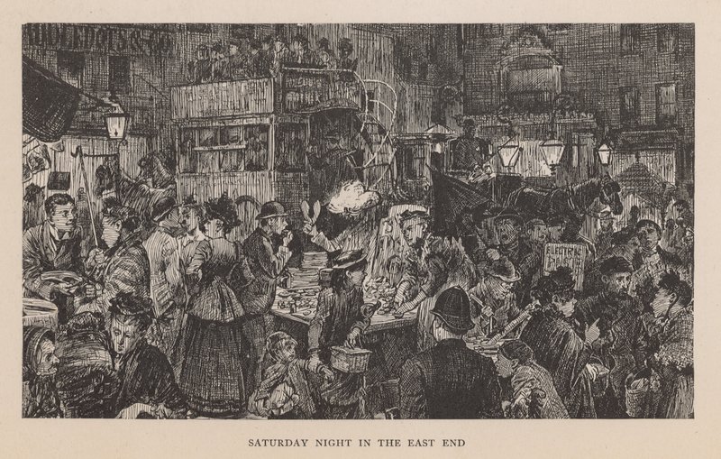 Saturday Night in the East End by English School