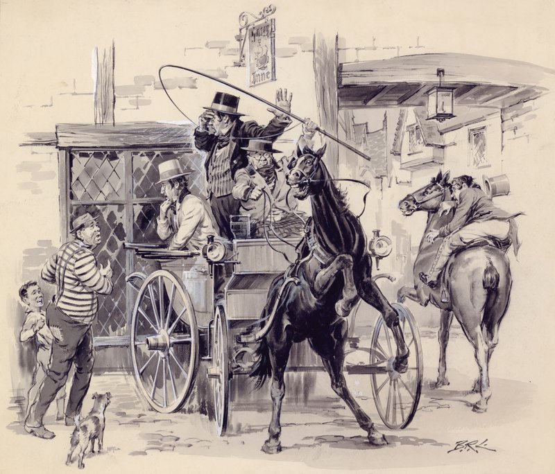 Scene from Pickwick Papers by English School