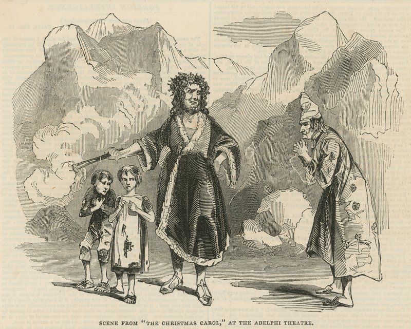 Scene from The Christmas Carol by English School