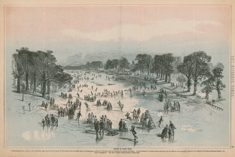 Scene in Hyde Park, London by English School