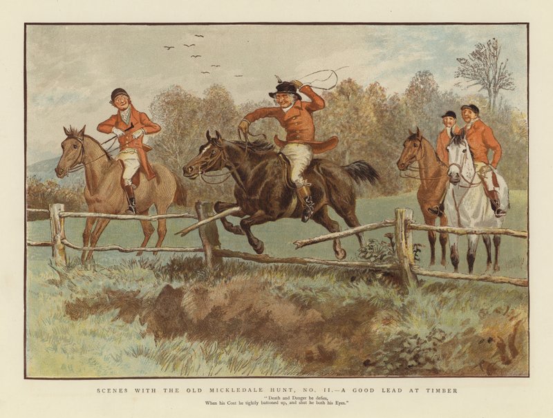 Scenes with the Old Mickledale Hunt by English School