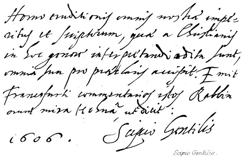 Scipio Gentilis by English School