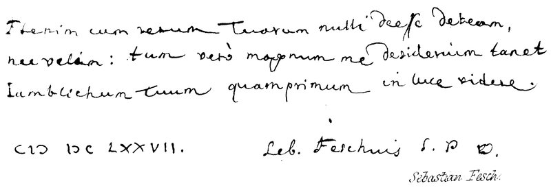 Sebastian Fesch by English School