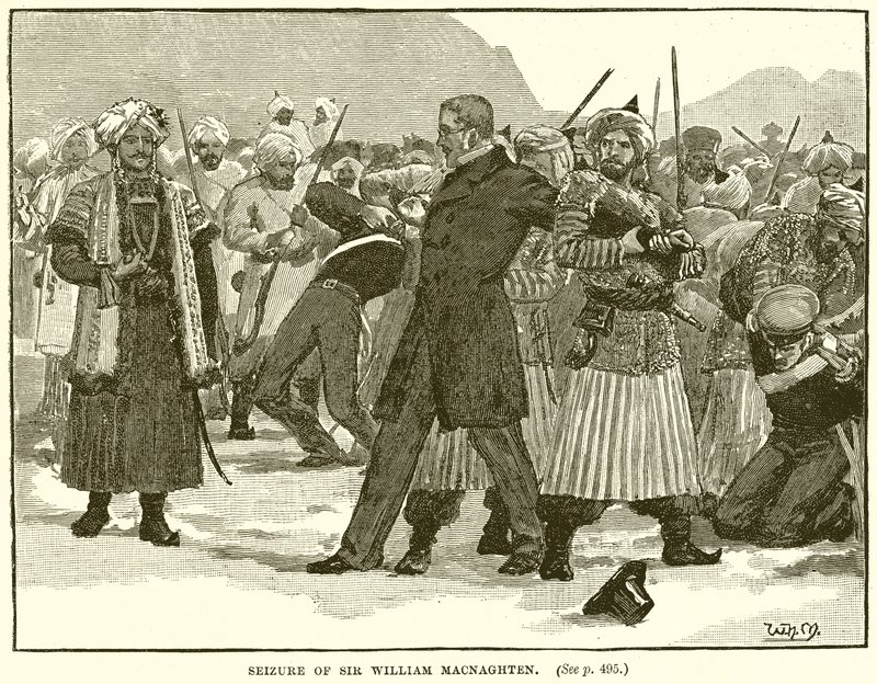 Seizure of Sir William Macnaghten by English School