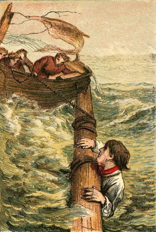 Self devotion of a seaman by English School