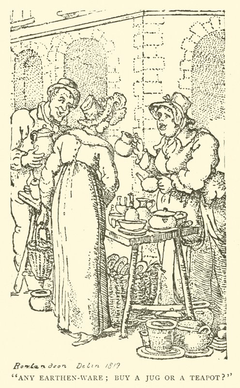 Seller of Earthenware by English School