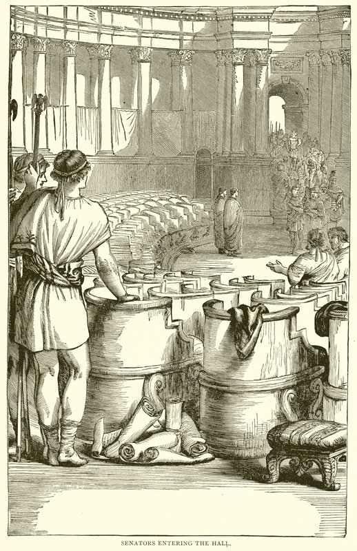 Senators Entering the Hall by English School