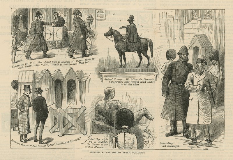Sentries at the London Public Buildings by English School