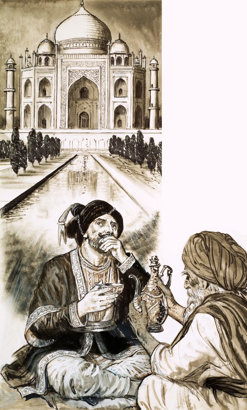Shah Jehan and the Taj Mahal by English School