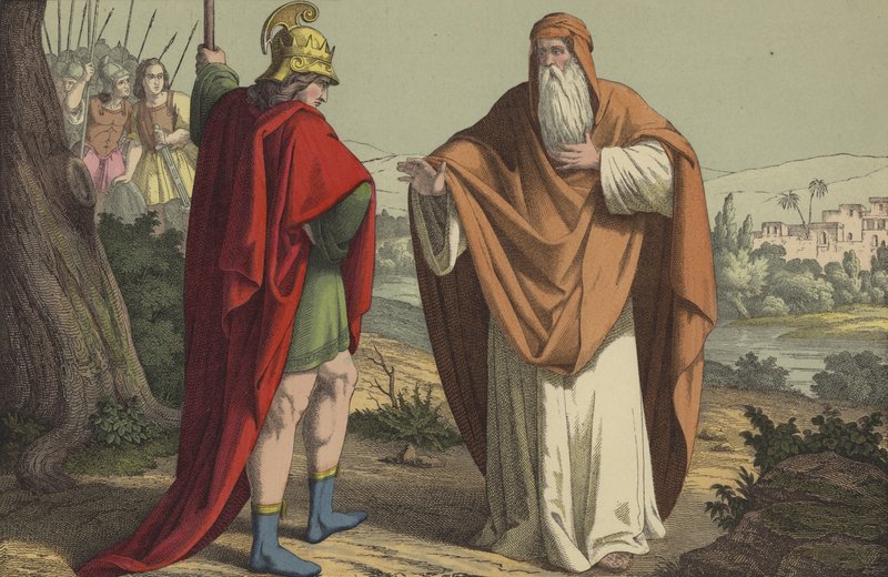 Shemaiah Delivering the Message to Rehoboam by English School