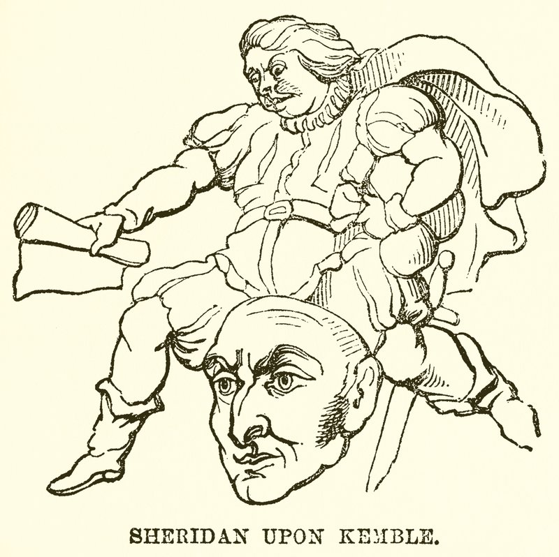 Sheridan upon Kemble by English School