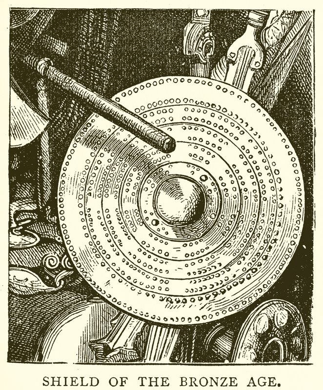 Shield of the Bronze Age by English School