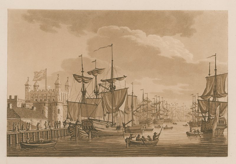 Ships and Boats on the Thames by English School