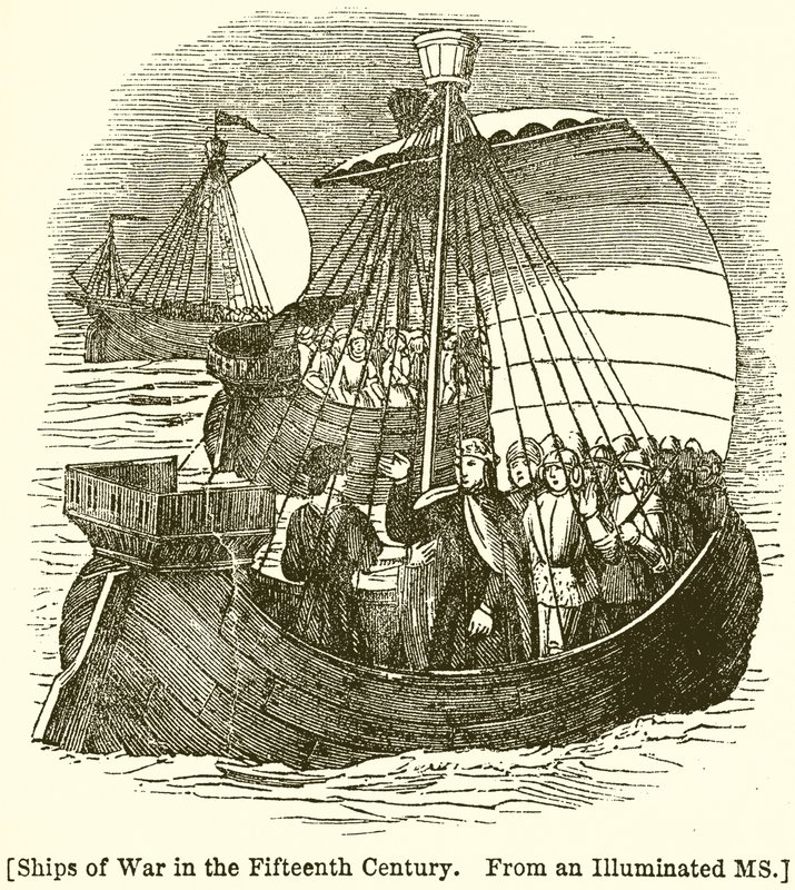Ships of War in the Fifteenth Century by English School
