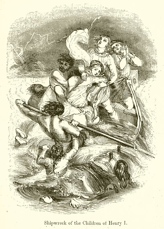 Shipwreck of the Children of Henry I by English School