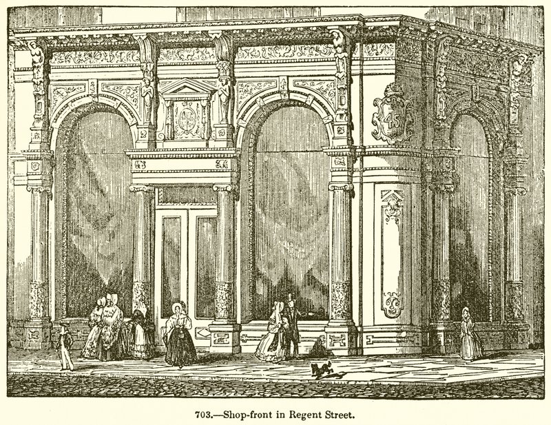 Shop-Front in Regent Street by English School