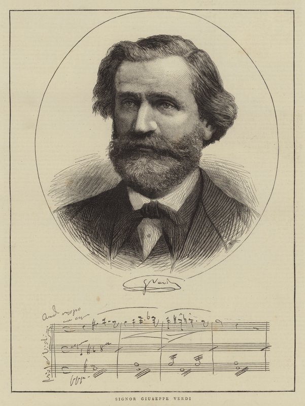 Signor Giuseppe Verdi by English School