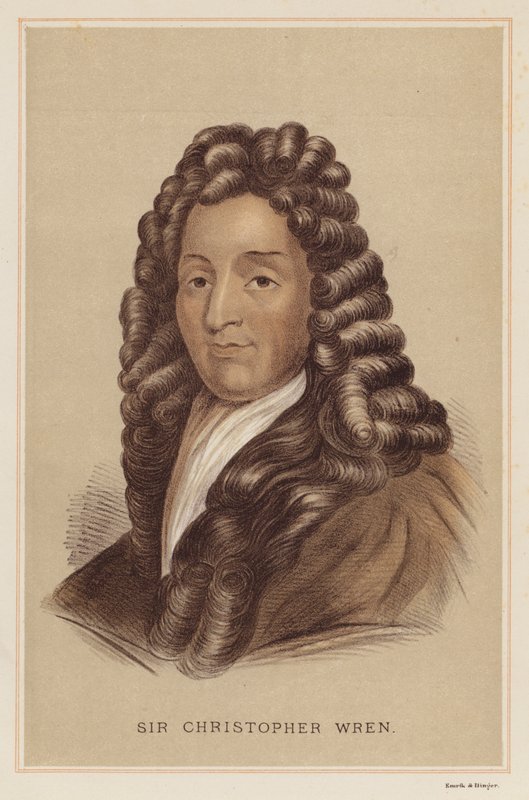 Sir Christopher Wren by English School