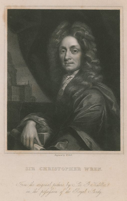 Sir Christopher Wren by English School