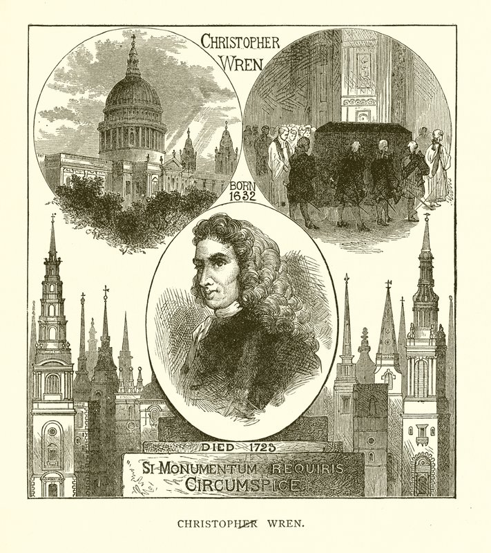 Sir Christopher Wren by English School