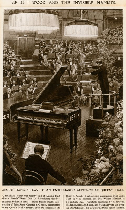 Sir Henry Wood and the Invisible Pianists by English School