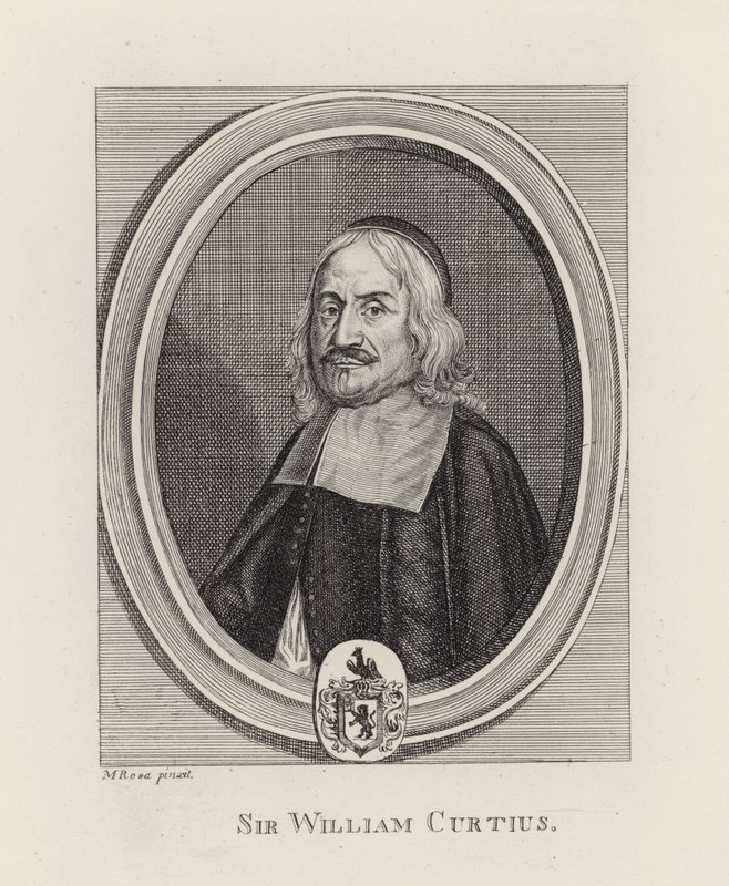 Sir William Curtius (engraving) by English School