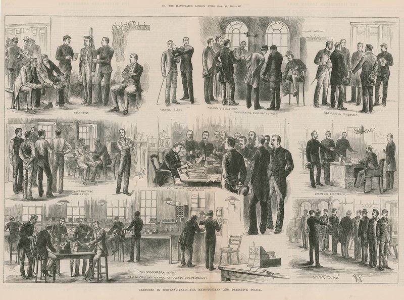 Sketches in Scotland Yard by English School