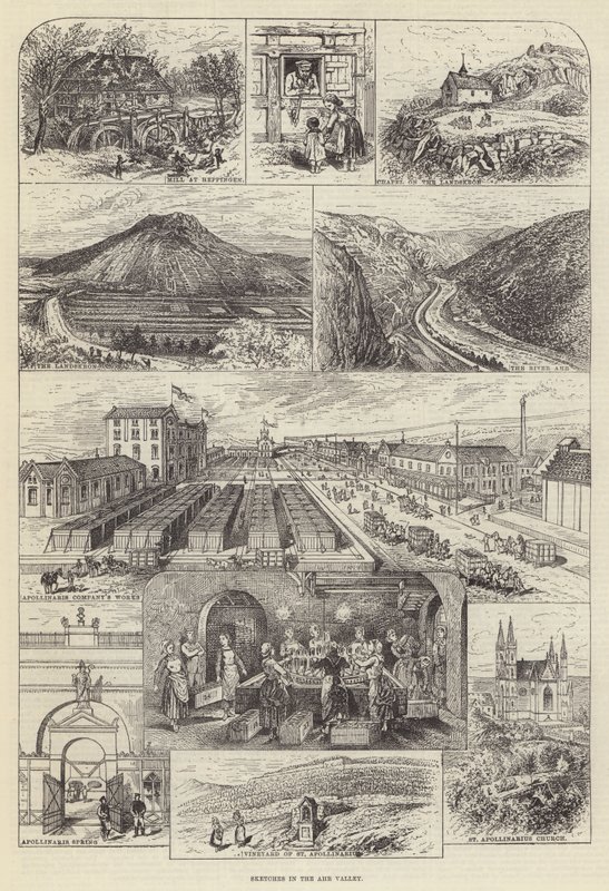 Sketches in the Ahr Valley by English School