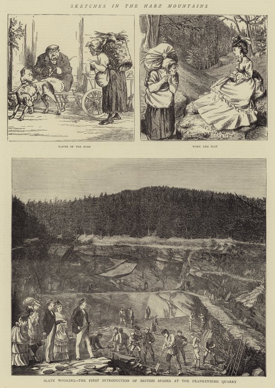 Sketches in the Harz Mountains by English School