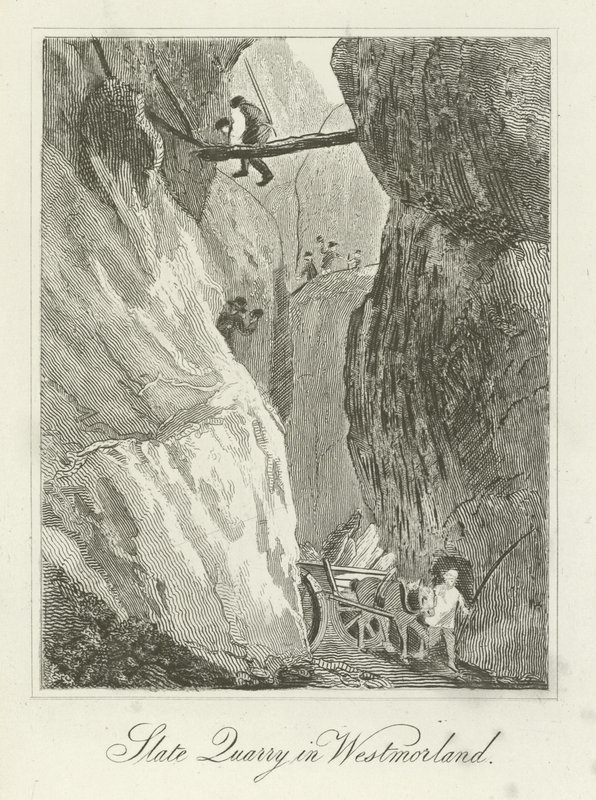 Slate Quarry in Westmorland by English School