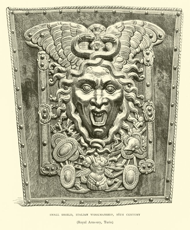 Small Shield, Italian Workmanship, 16th Century by English School