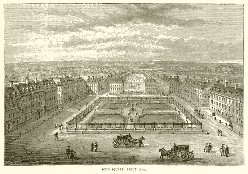 Soho Square, About 1700 by English School