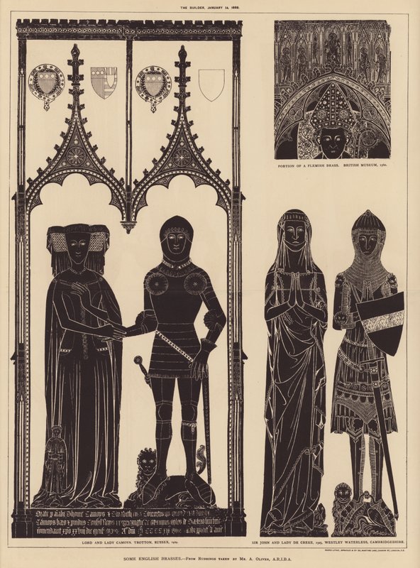 Some English Brasses by English School