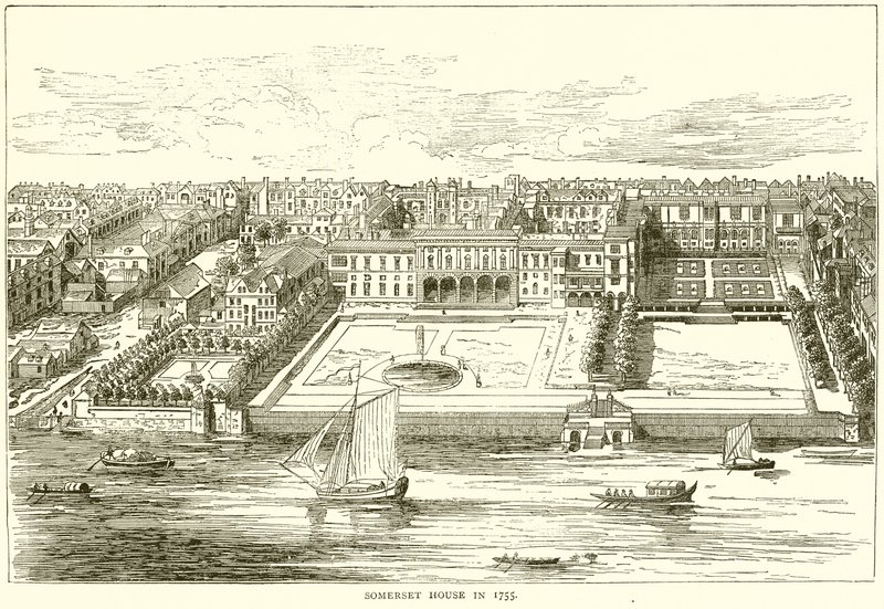 Somerset House in 1755 by English School