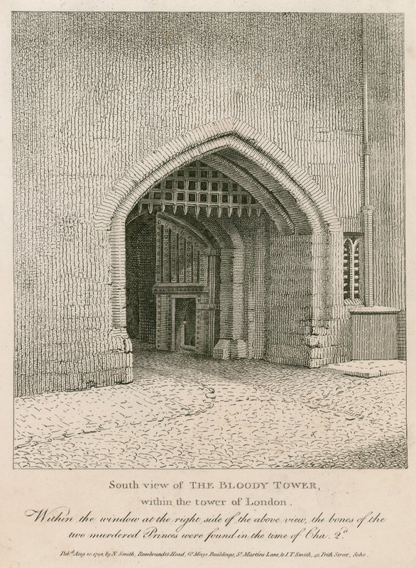 South View of the Bloody Tower by English School