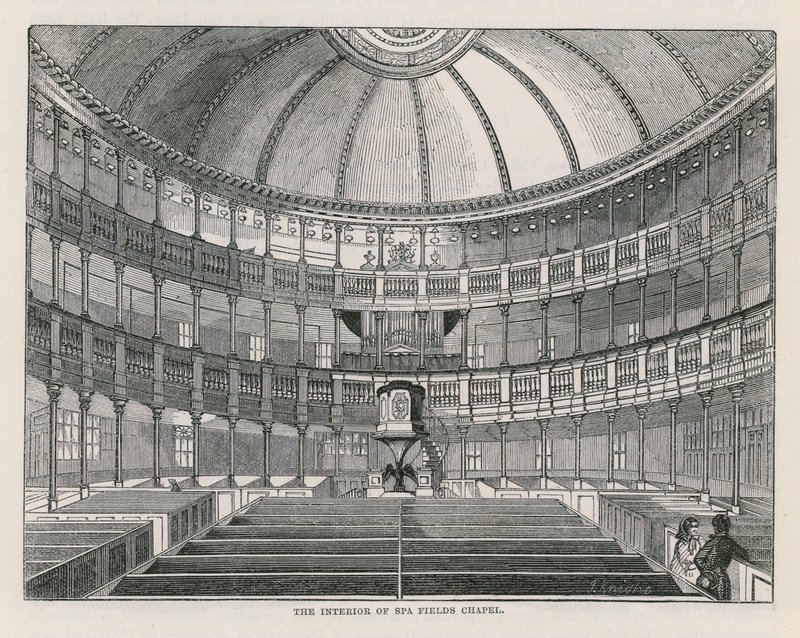 Spa Fields Chapel, Clerkenwell by English School