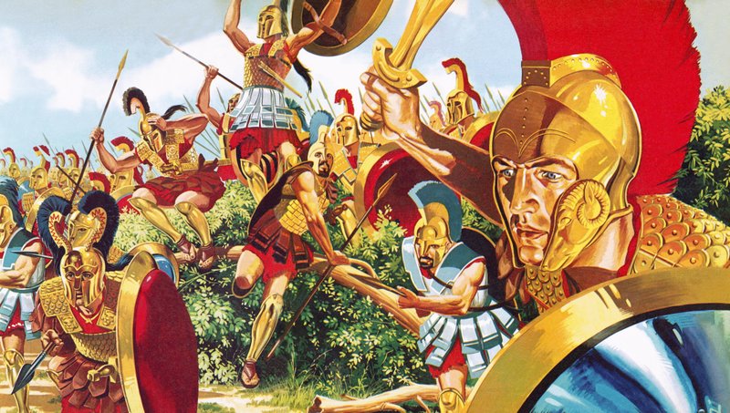 Spartan Warriors by English School