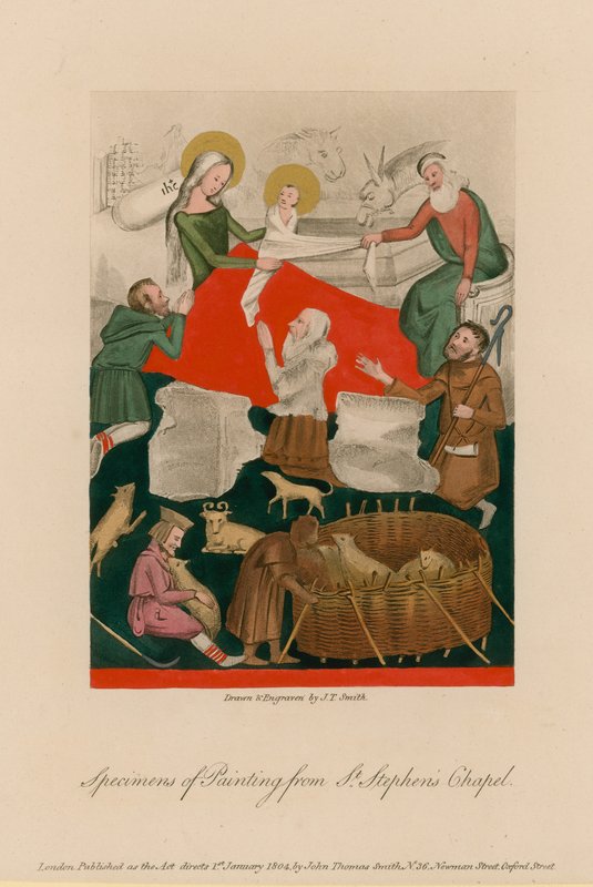 Specimens of Painting from St Stephens Chapel by English School