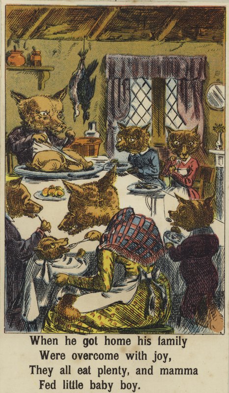 Squire Bull and the Fox by English School