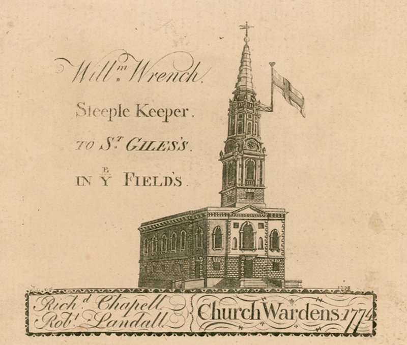 St Giles in the Fields, London by English School