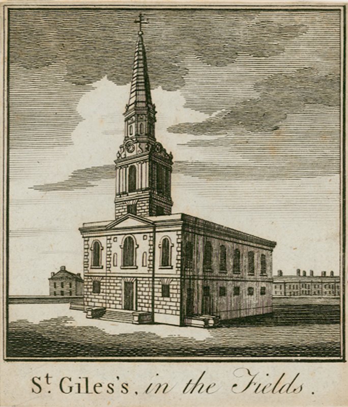 St Giles in the Fields, London by English School
